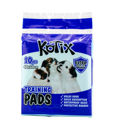 Pieluchy dla psów Kotix Premium, 400x600mm 10 szt/pak (24 pak/cart)