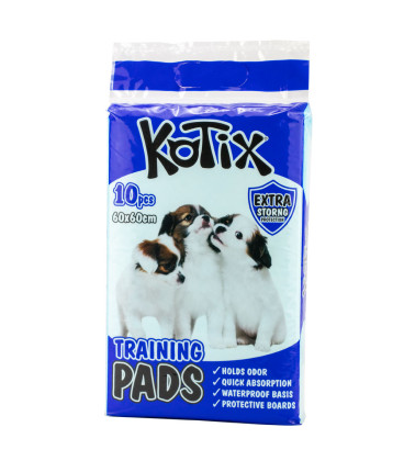 Pieluchy dla psów Kotix Premium, 600x600mm 10 szt /pak (24 pak/cart) Pieluchy dla psów Kotix Premium, 600x600mm 10 szt /pak (24 pak/cart)