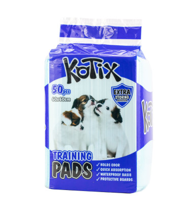 Pieluchy dla psów Kotix Premium, 600x600mm 50 szt /pak (6 pak/cart)